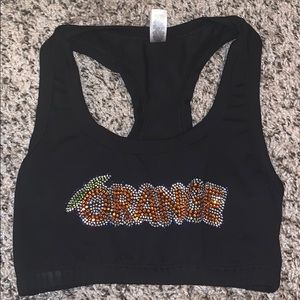 Stingrays Allstars orange sports bra